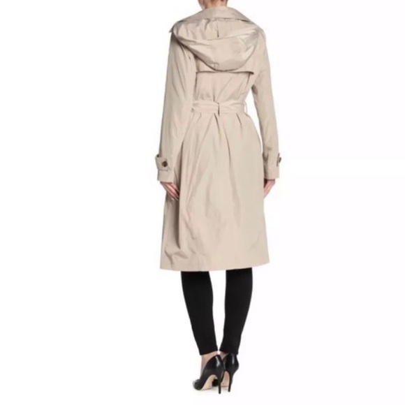 Via spiga belted hooded trench - Picture 3 of 3